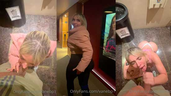 Vanessa Bohorquez Blowjob In Cinema Bathroom